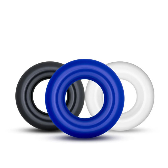 Набор из 3 разноцветных колец Stay Hard Donut Rings Набор из 3 разноцветных колец Stay Hard Donut Rings