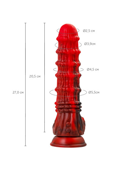 Силиконовый вибратор Monster Tops - 27 см. Силиконовый вибратор Monster Tops - 27 см.
