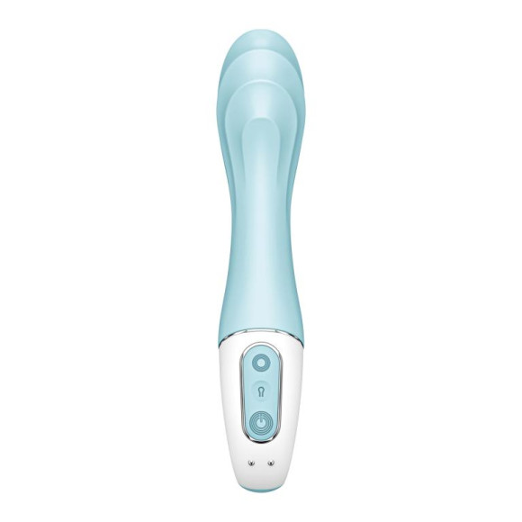 Голубой вибромассажер Air Pump Vibrator 5+ - 21 см. Голубой вибромассажер Air Pump Vibrator 5+ - 21 см.