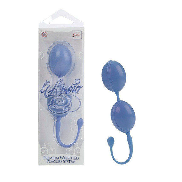 Голубые вагинальные шарики LAmour Premium Weighted Pleasure System Голубые вагинальные шарики LAmour Premium Weighted Pleasure System