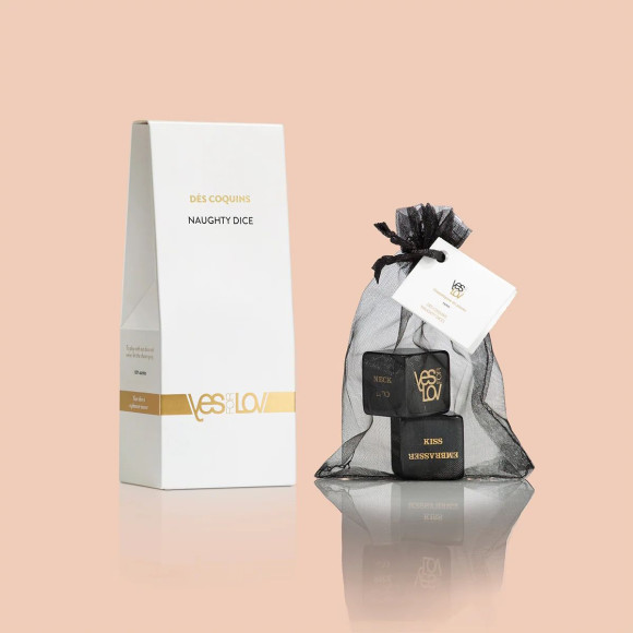 Черные игровые кубики для пар YESforLOV Черные игровые кубики для пар YESforLOV