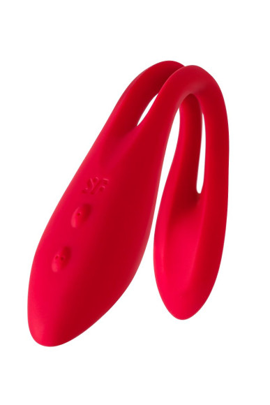 Красный многофункциональный вибратор для пар Satisfyer Elastic Joy Красный многофункциональный вибратор для пар Satisfyer Elastic Joy