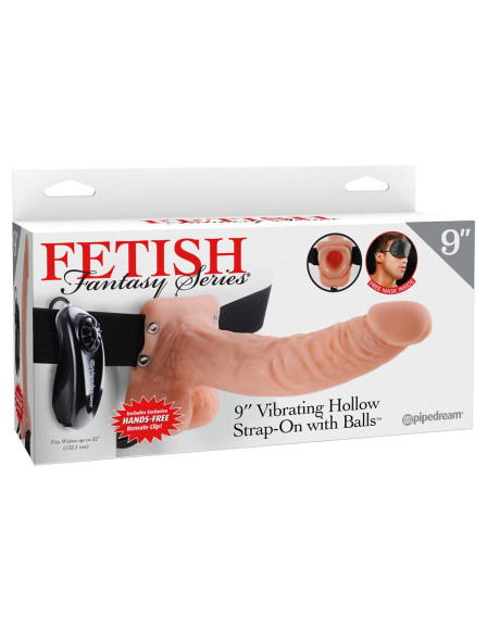 Телесный полый страпон с вибрацией Vibrating Hollow Strap-On with Balls - 24 см. Телесный полый страпон с вибрацией Vibrating Hollow Strap-On with Balls - 24 см.
