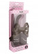 Чёрный вибромассажер G-точки CRYSTAL G-SPOT - 15 см.