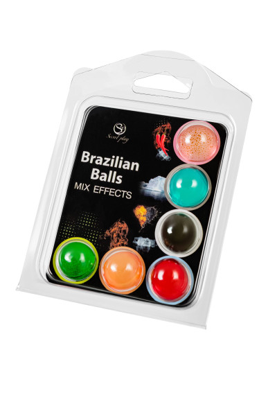 Набор из 6 шариков с массажными маслами Secret Play Barazilian Balls Набор из 6 шариков с массажными маслами Secret Play Barazilian Balls