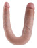 Телесный двусторонний фаллоимитатор U-Shaped Large Double Trouble - 44,4 см. Телесный двусторонний фаллоимитатор U-Shaped Large Double Trouble - 44,4 см.