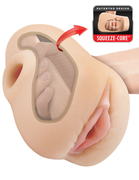 Телесный мастурбатор-вагина Pussy Pounder Squeeze Stroker Телесный мастурбатор-вагина Pussy Pounder Squeeze Stroker