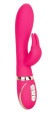 Розовый силиконовый вибратор с клиторальным отростком Signature Silicone Ultra-Soft Rabbit - 22,75 см. Розовый силиконовый вибратор с клиторальным отростком Signature Silicone Ultra-Soft Rabbit - 22,75 см.