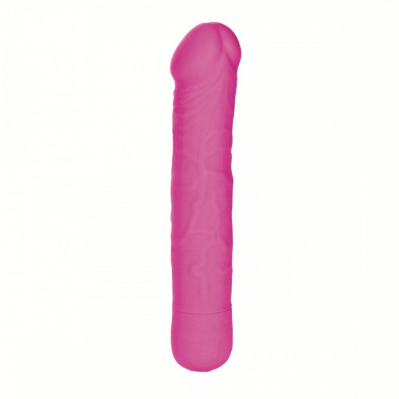 Розовый реалистичный вибратор Silicone Basics 10-Function Stud - 17,25 см. Розовый реалистичный вибратор Silicone Basics 10-Function Stud - 17,25 см.