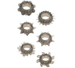 Набор из 6 дымчатых эрекционных колец MENZSTUFF 6PC STRECHEABLE RING SET Набор из 6 дымчатых эрекционных колец MENZSTUFF 6PC STRECHEABLE RING SET