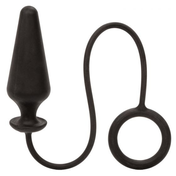 Черное эрекционное кольцо с анальной пробкой Dr. Joel Kaplan Silicone Probe & Ring Черное эрекционное кольцо с анальной пробкой Dr. Joel Kaplan Silicone Probe & Ring