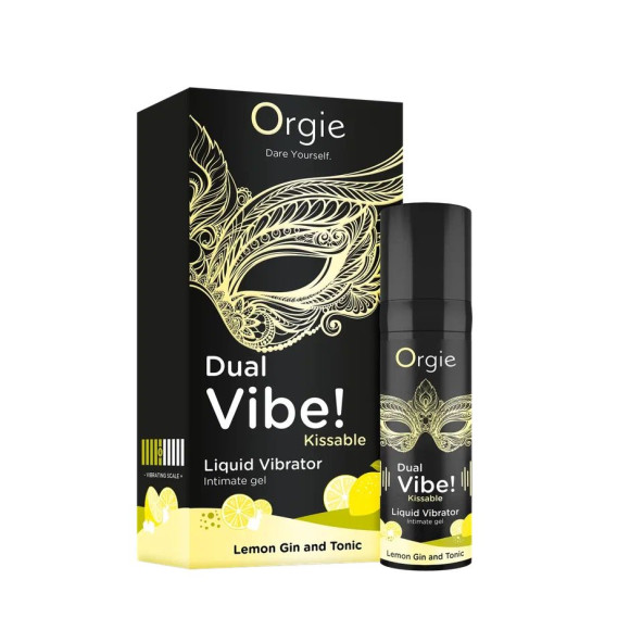 Съедобный жидкий вибратор Dual Vibe! со вкусом лимонного джина с тоником - 15 мл. Съедобный жидкий вибратор Dual Vibe! со вкусом лимонного джина с тоником - 15 мл.