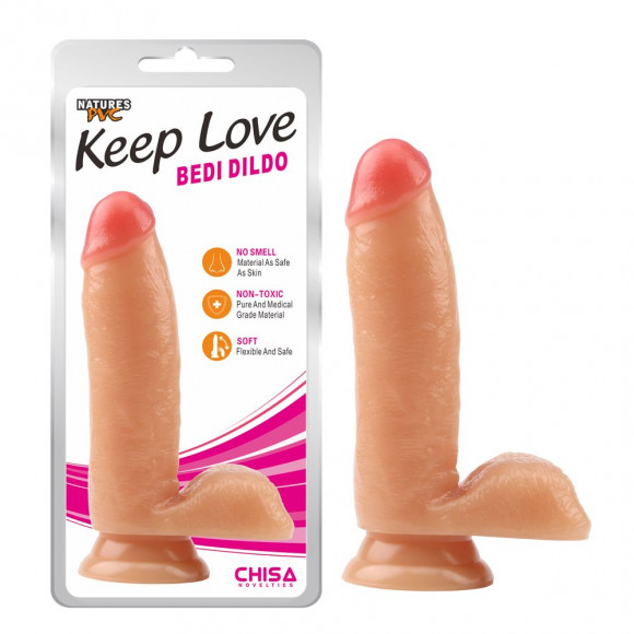 Телесный фаллоимитатор Bedi Dildo - 17 см. Телесный фаллоимитатор Bedi Dildo - 17 см.