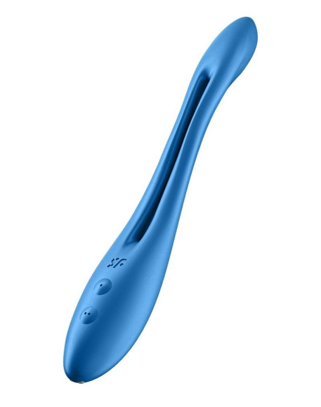 Синий многофункциональный вибратор для пар Satisfyer Elastic Game Синий многофункциональный вибратор для пар Satisfyer Elastic Game