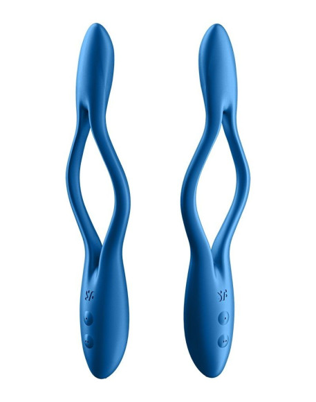 Синий многофункциональный вибратор для пар Satisfyer Elastic Game Синий многофункциональный вибратор для пар Satisfyer Elastic Game