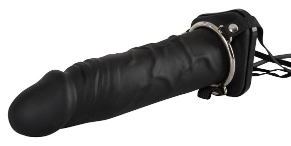 Полый страпон с эффектом увеличения Inflatable Strap-On - 18,5 см. Полый страпон с эффектом увеличения Inflatable Strap-On - 18,5 см.