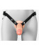 Телесный полый страпон на черных ремнях Hollow Silicone Strap-on - 17,8 см. Телесный полый страпон на черных ремнях Hollow Silicone Strap-on - 17,8 см.