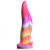 Фантазийный люминесцентный стимулятор-язык Unicorn Kiss Unicorn Tongue Glow-in-the-Dark Silicone Dildo - 21,3 см.