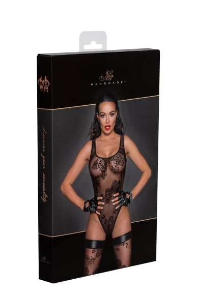 Боди с узорчатой вышивкой из флока Tulle body with patterned flock embroidery Боди с узорчатой вышивкой из флока Tulle body with patterned flock embroidery
