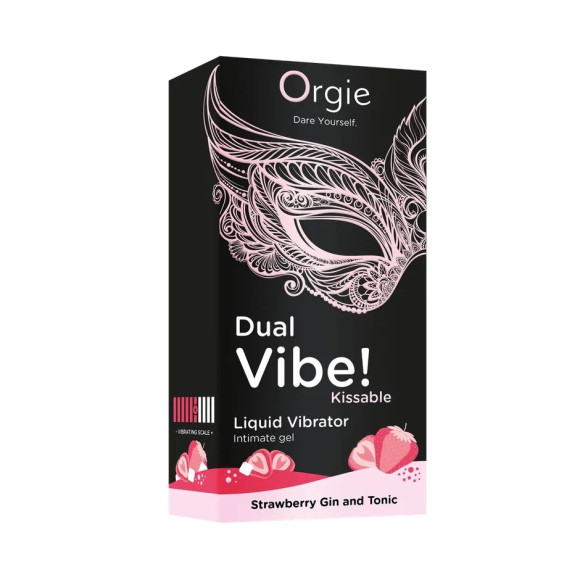 Съедобный жидкий вибратор Dual Vibe! со вкусом клубничного джина с тоником - 15 мл. Съедобный жидкий вибратор Dual Vibe! со вкусом клубничного джина с тоником - 15 мл.