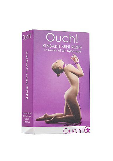 Фиолетовая нейлоновая веревка для бандажа Kinbaku Mini - 1,5 м. Фиолетовая нейлоновая веревка для бандажа Kinbaku Mini - 1,5 м.