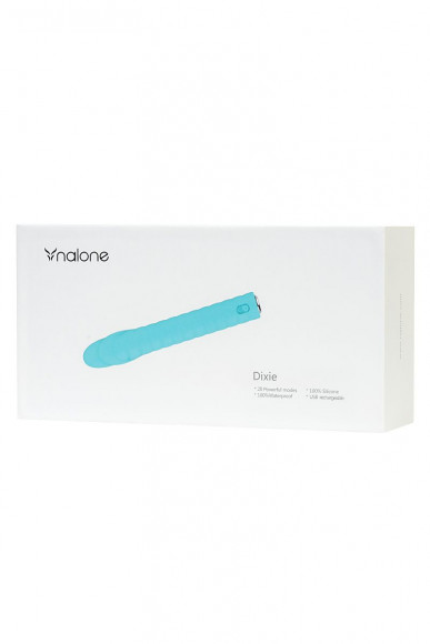 Бирюзовый вибратор Nalone Dixie - 16,7 см. Бирюзовый вибратор Nalone Dixie - 16,7 см.