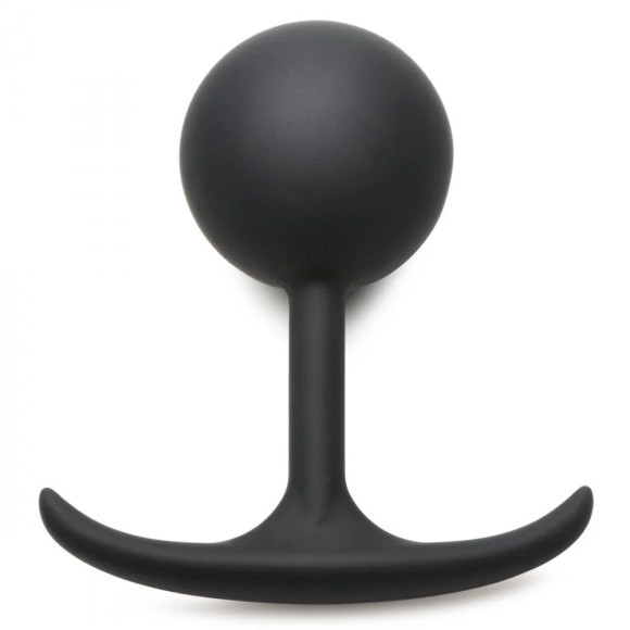 Черная анальная пробка с утяжелением Comfort Plugs Premium Silicone 4.7’’ Weighted Round Plug - 12 см. Черная анальная пробка с утяжелением Comfort Plugs Premium Silicone 4.7’’ Weighted Round Plug - 12 см.