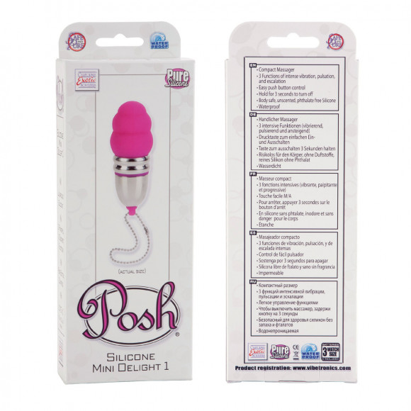 Розовое виброяйцо POSH MINI DELIGHT PINK Розовое виброяйцо POSH MINI DELIGHT PINK