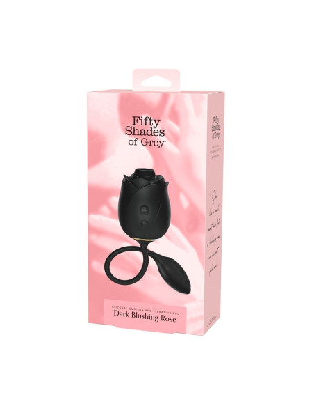 Черный клиторальный стимулятор Dark Blushing Rose Черный клиторальный стимулятор Dark Blushing Rose