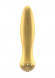 Вибратор-торпеда с кристалликами The Gem Gold - 16,6 см. Вибратор-торпеда с кристалликами The Gem Gold - 16,6 см.