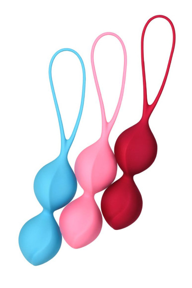 Набор из 3 двойных вагинальных шариков Satisfyer V Balls Набор из 3 двойных вагинальных шариков Satisfyer V Balls