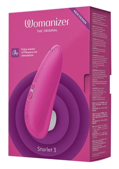 Розовый клиторальный стимулятор Womanizer Starlet 3 Розовый клиторальный стимулятор Womanizer Starlet 3