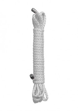 Белая веревка для бандажа Kinbaku - 10 м. Белая веревка для бандажа Kinbaku - 10 м.