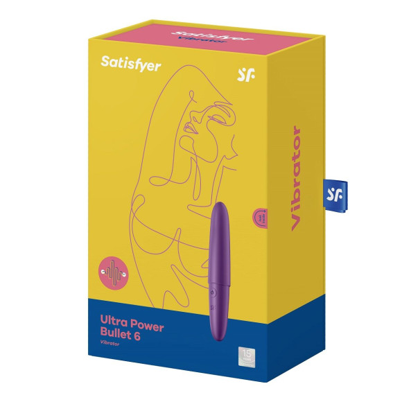 Фиолетовый мини-вибратор Ultra Power Bullet 6 Фиолетовый мини-вибратор Ultra Power Bullet 6