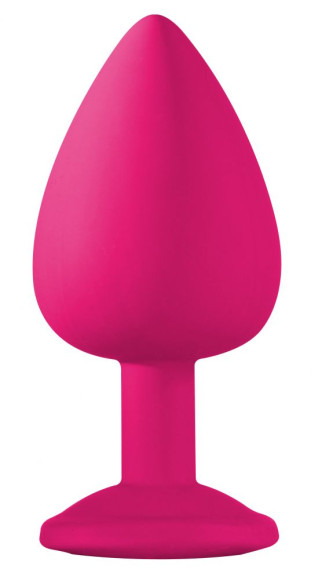 Большая розовая анальная пробка Emotions Cutie Large с фиолетовым кристаллом - 10 см. Большая розовая анальная пробка Emotions Cutie Large с фиолетовым кристаллом - 10 см.
