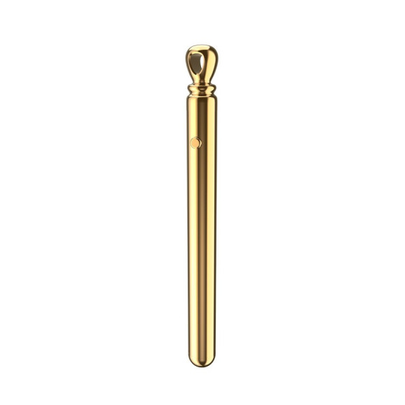Золотистая подвеска-вибратор Genie Flirting Pen Золотистая подвеска-вибратор Genie Flirting Pen
