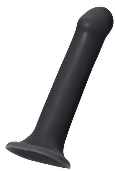 Черный фаллос на присоске Silicone Bendable Dildo XL - 20 см. Черный фаллос на присоске Silicone Bendable Dildo XL - 20 см.