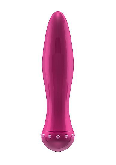 Вибратор-торпеда с кристалликами The Gem Pink - 16,6 см. Вибратор-торпеда с кристалликами The Gem Pink - 16,6 см.