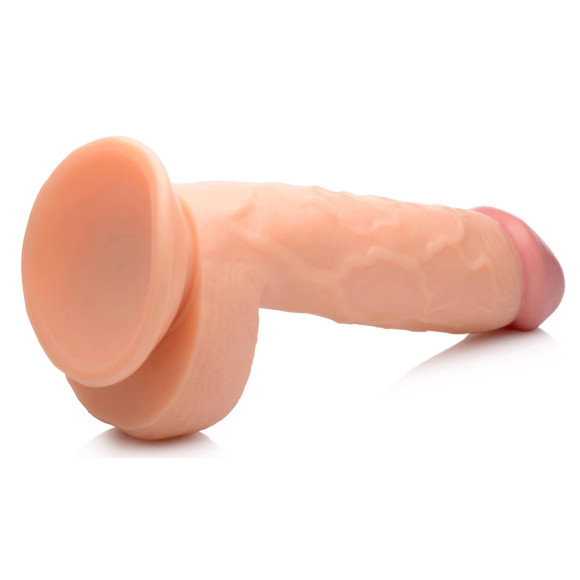 Телесный фаллоимитатор на присоске 8.25 Dildo with Balls - 22,8 см. Телесный фаллоимитатор на присоске 8.25 Dildo with Balls - 22,8 см.