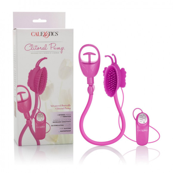 Помпа клиторальная с вибрацией Advanced Butterfly Clitoral Pump Помпа клиторальная с вибрацией Advanced Butterfly Clitoral Pump