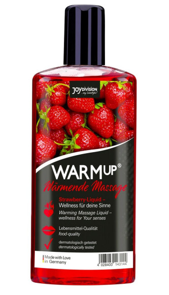 Разогревающее масло WARMup Strawberry - 150 мл. Разогревающее масло WARMup Strawberry - 150 мл.