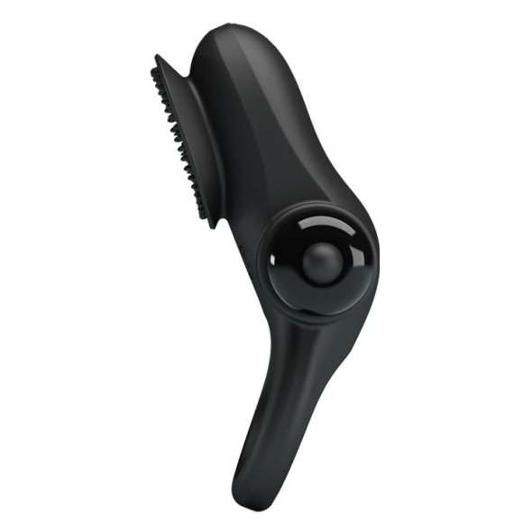 Черное эрекционное виброкольцо в клиторальной щеточкой Vibrant Penis Ring II Черное эрекционное виброкольцо в клиторальной щеточкой Vibrant Penis Ring II