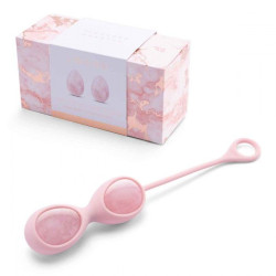 Тренажеры йони Le Wand Crystal Yoni Eggs из розового кварца Тренажеры йони Le Wand Crystal Yoni Eggs из розового кварца