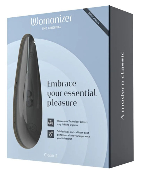 Черный бесконтактный стимулятор клитора Womanizer Classic 2 Черный бесконтактный стимулятор клитора Womanizer Classic 2