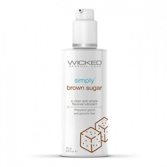 Гель-лубрикант на водной основе с ароматом коричневого сахара Wicked Simply Brown Sugar - 70 мл. Гель-лубрикант на водной основе с ароматом коричневого сахара Wicked Simply Brown Sugar - 70 мл.