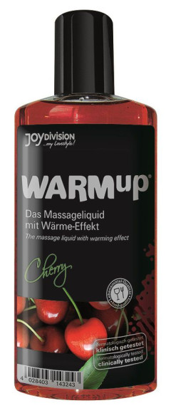 Разогревающее масло WARMup Cherry - 150 мл. Разогревающее масло WARMup Cherry - 150 мл.