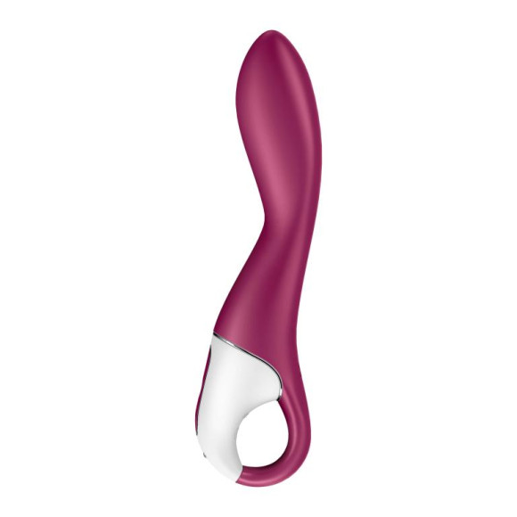 Малиновый вибромассажер для стимуляции G-точки Heated Thrill - 20,6 см. Малиновый вибромассажер для стимуляции G-точки Heated Thrill - 20,6 см.