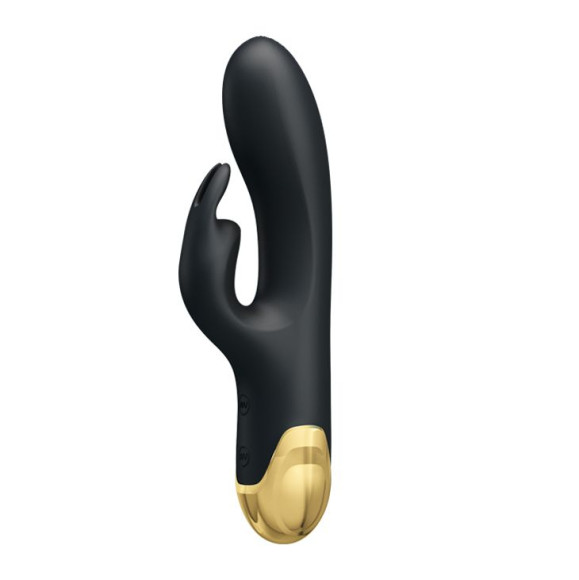Чёрный вибратор-кролик Royal Pleasure - 19,2 см. Чёрный вибратор-кролик Royal Pleasure - 19,2 см.