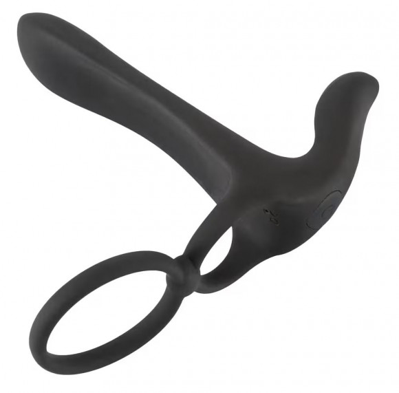 Черная насадка на член с вибрацией Couple’s Vibrator Черная насадка на член с вибрацией Couple’s Vibrator