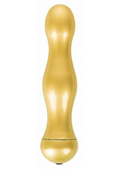 Вибратор Vibe Deluxe Gold - 16,5 см. Вибратор Vibe Deluxe Gold - 16,5 см.